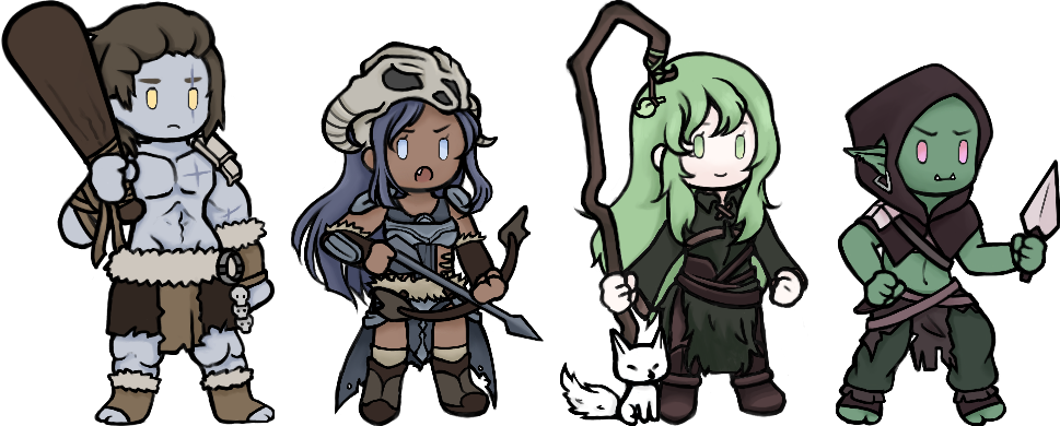 Chibi Units: Drax, Arya, Ellie & Grekz (Outer Territories)