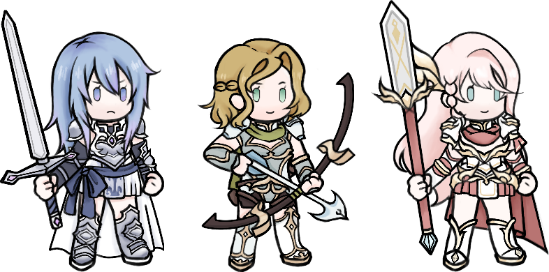 Chibi Units: Arianelle, Lyra & Fiona (Verna Empire)