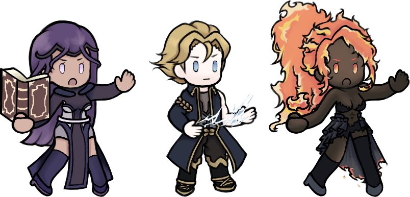 Chibi Units: Viviane, Taran & Kalinda (Empire of Orane)